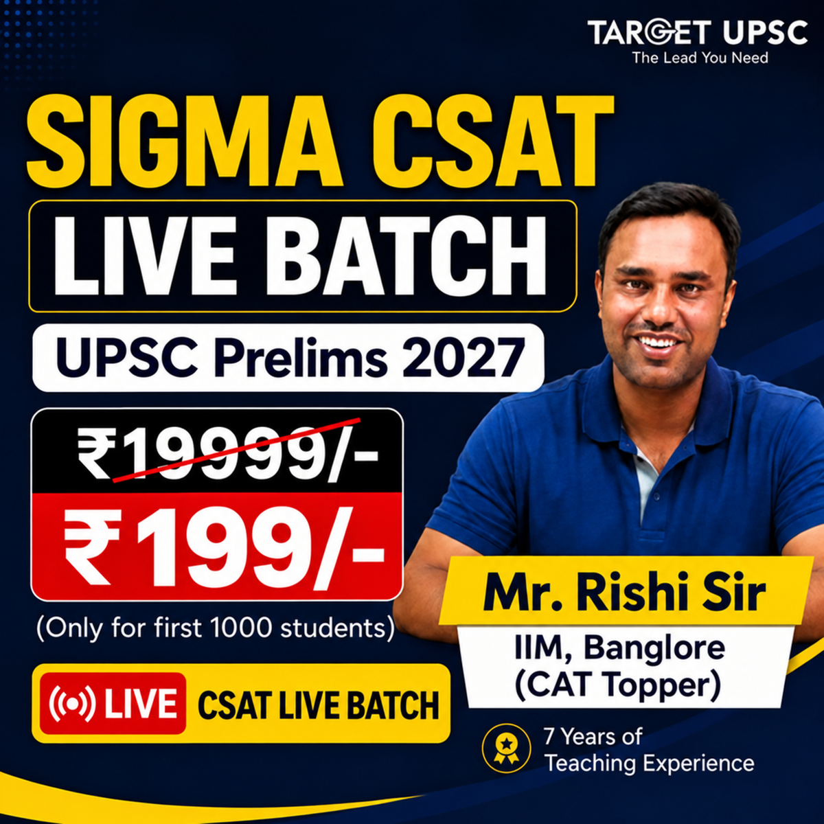 SIGMA CSAT Complete Batch 2027